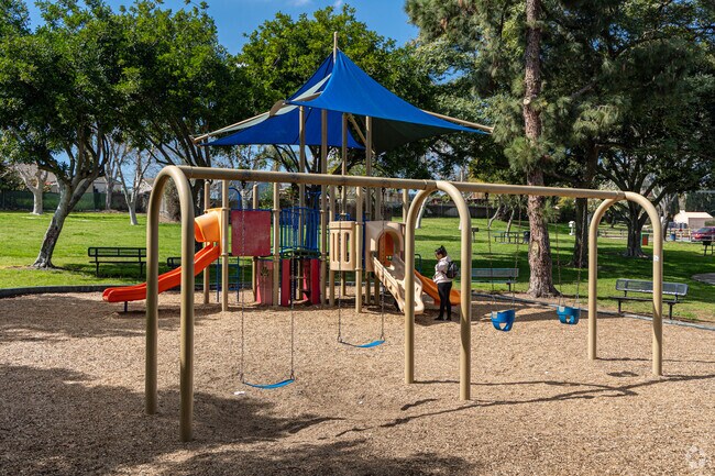 The playground at Berry Street Park is a great place to spend time with youngsters.