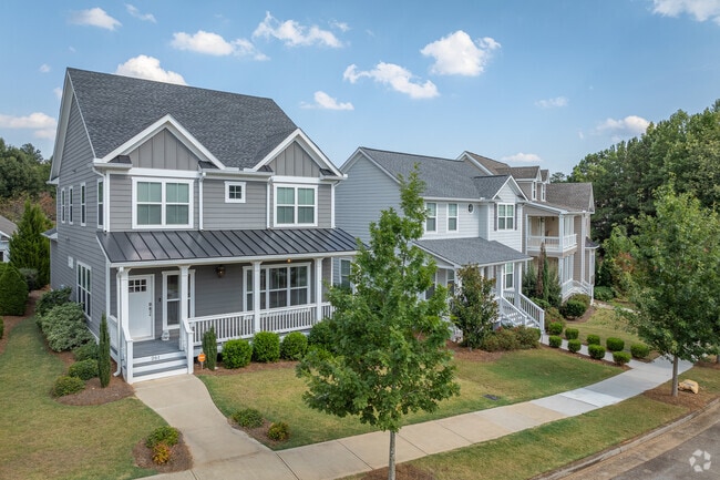Rows of beautiful newly constructed homes line the streets in Kingswood.