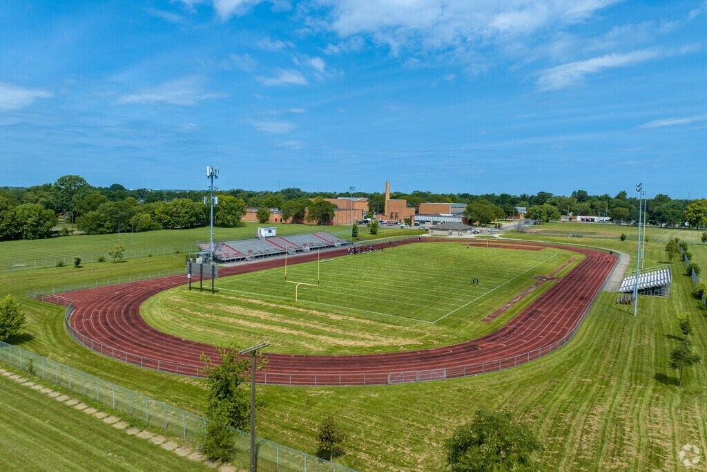 Osborn High School track and football field in Detroit.