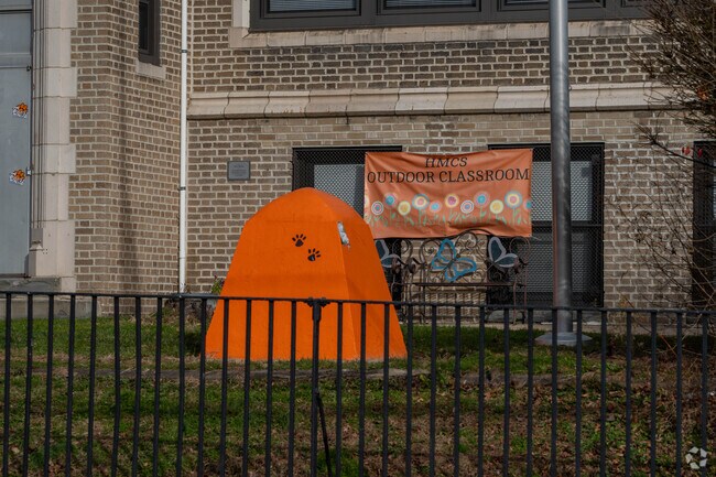 During warmer weather Horace Mann Elementary will host outdoor classes.