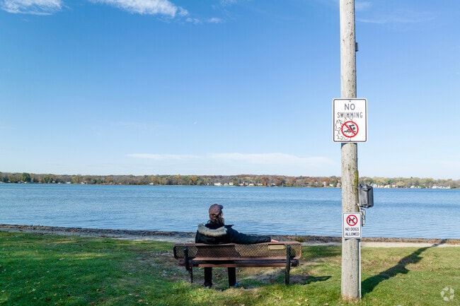Lakeland Park residents can peer over the lake at East Beach Park.