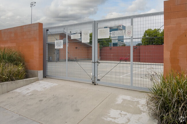 Entrance to schoolyard at Richard A. Alonzo Community Day School in Los Angeles.