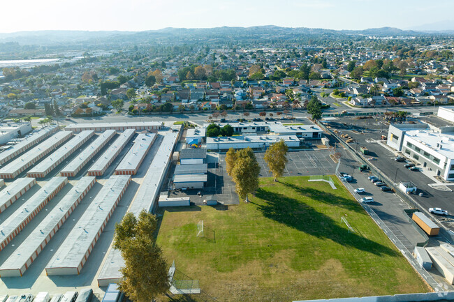 Buena Vista Continuation High School offers a sprawling campus when viewed from above.