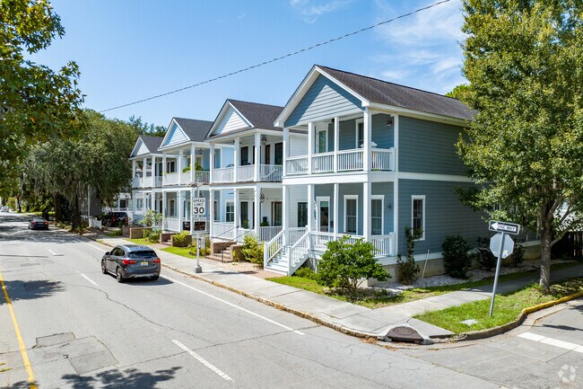 Residents can find an abundance of two-story homes with raised front porches.