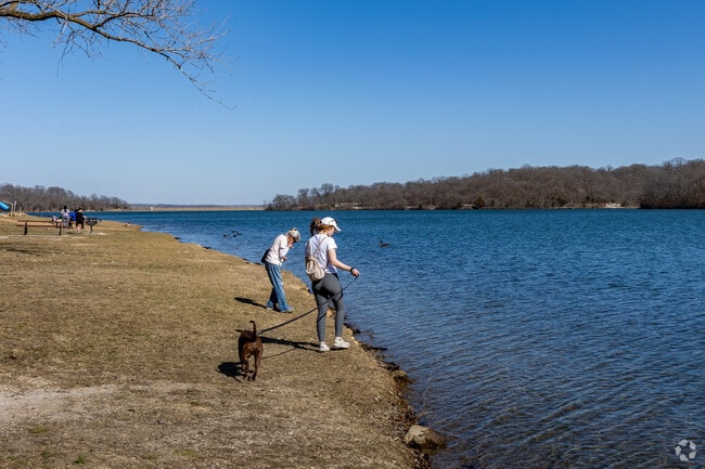 Walk the dog at the Wyandotte County Lake Park.