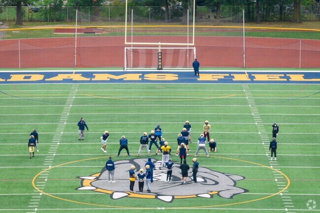 The home of the Kenmore East Bulldogs is just north of Kenilworth.