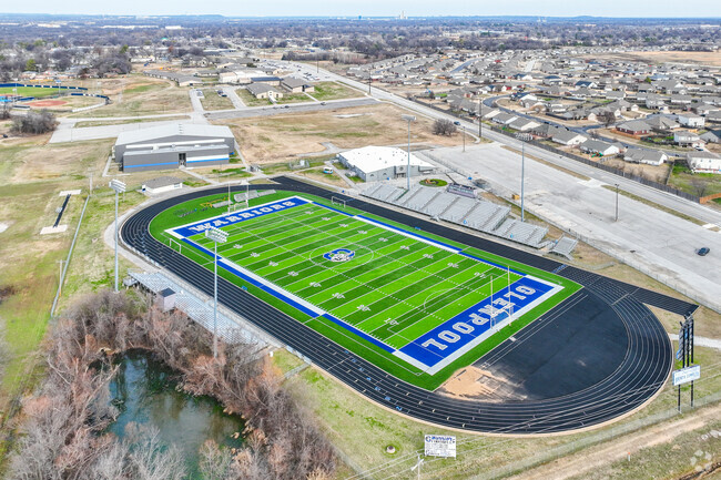 The Glenpool Football field sits just South of Glenpool Intermediate School.