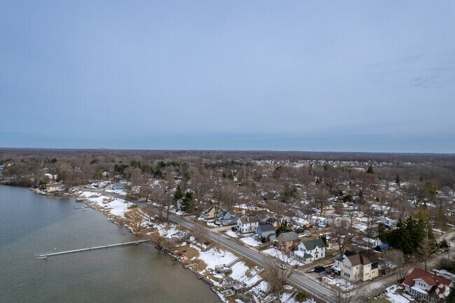 Whitmore Lake features many classic homes with water access.