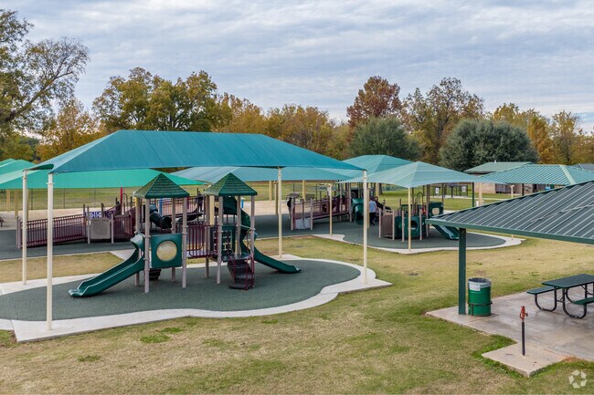 Parents enjoy taking their children to the playgrounds of North Bossier Park in Brownlee-Honore.