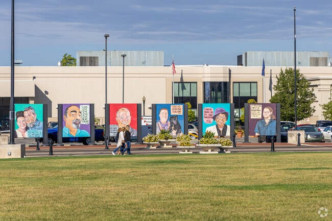 The Canan Commons Park in downtown Muncie, IN.