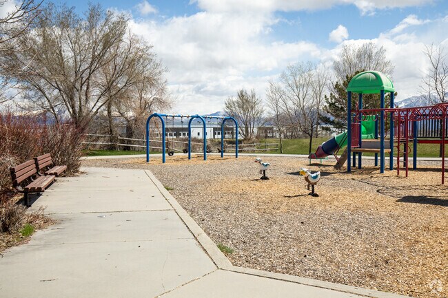 The playground in Cougar Park Nature Preserve in Jordan Oaks is a fun and safe area for children to play and explore.