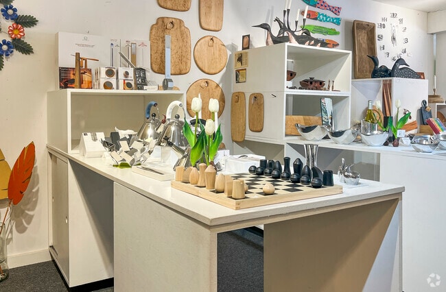 Residents can peruse local retail in the Cross Keys commercial center.