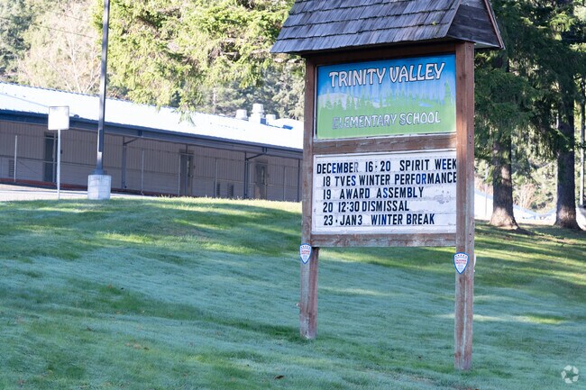 Trinity Valley Elementary School is located in the town of Willow Creek, California.