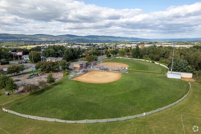 Little League plays baseball at Sherwood Park in Dunmore.