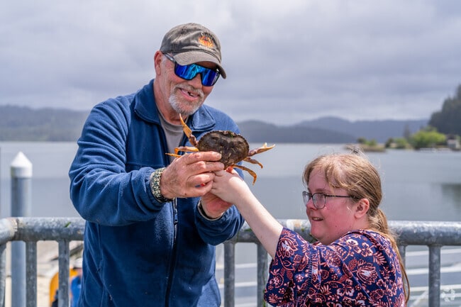 Waldport has a large population of Dungeness crab which can be caught right off the boat docks.