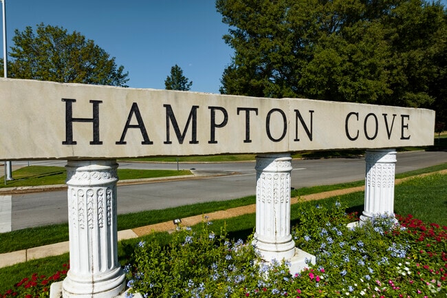 Beautiful homes line the quiet streets of Hampton Cove in northern Alabama.