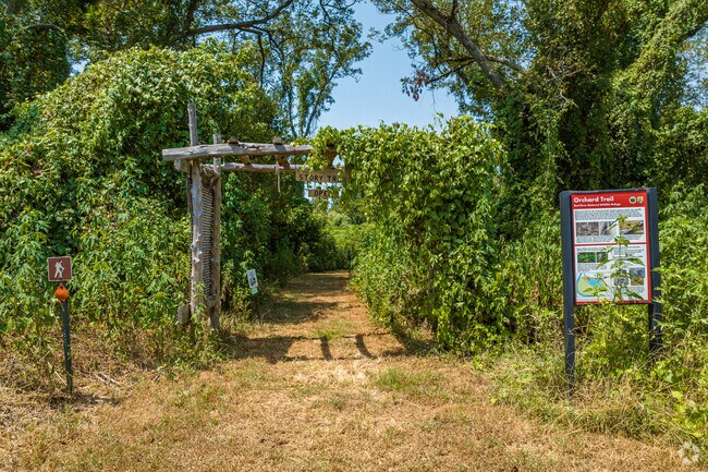 In addition to five miles of walking trails, sporting people can hunt, fish, bike and paddle.