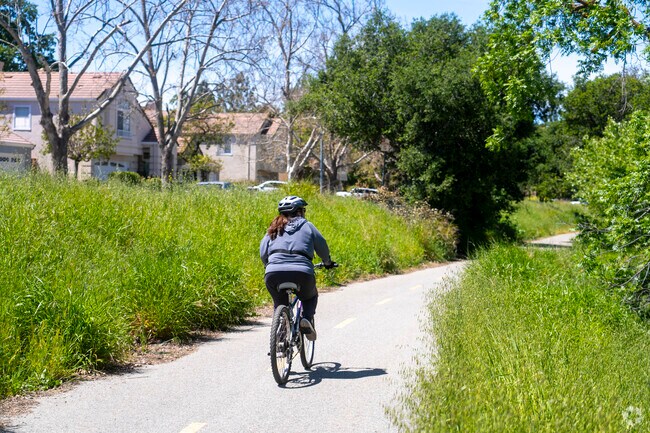 Coyote Creek Trail is a great place to ride your bike in the Los Paseos neighborhood.