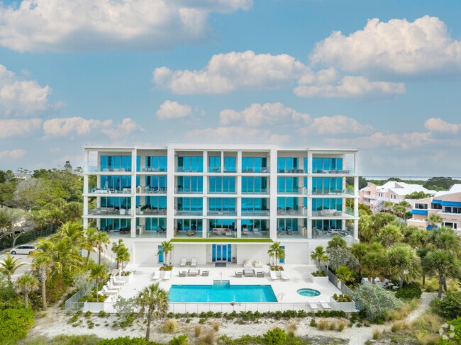 Newly built beachside condos like this are being put up along Longboat Key