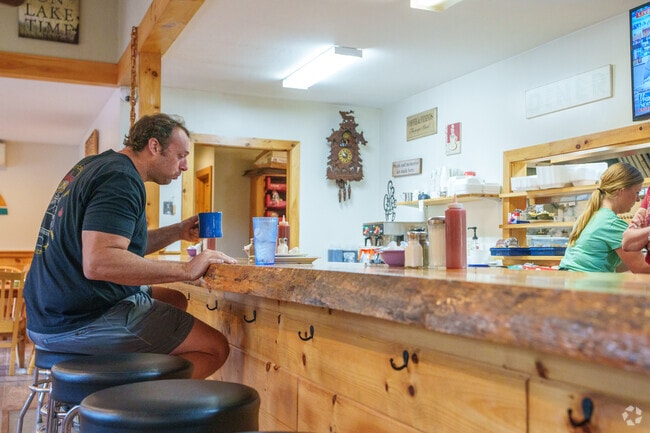 Be sure to finish your coffee before finishing your breakfast at the Center Harbor Diner.