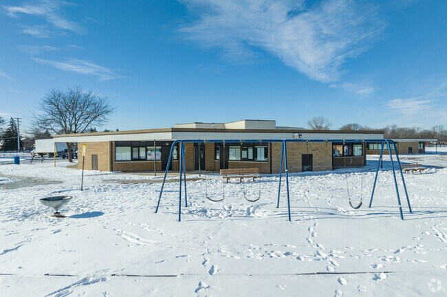 Westwood Elementary School swingset.