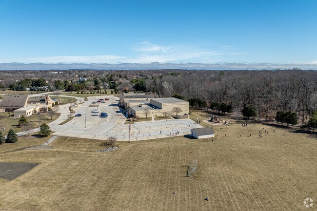 Students can enjoy the large play area at St. Joan of Arc Elementary School.