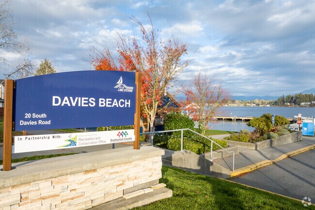 At Davies Beach on the west side of the lake is a popular spot for fishing.
