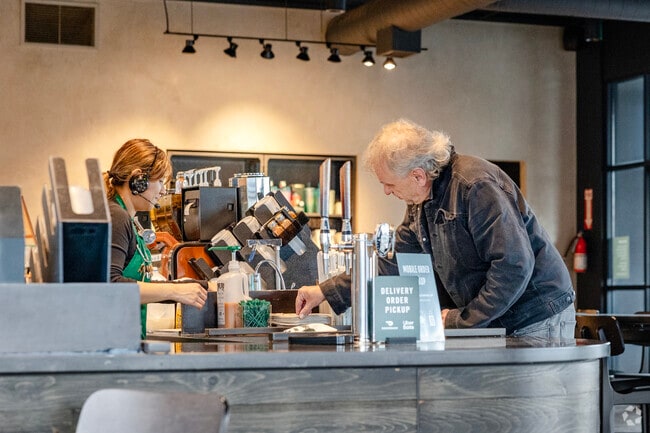 Coffee cravings in West Grand Ave are crushed by Starbucks.