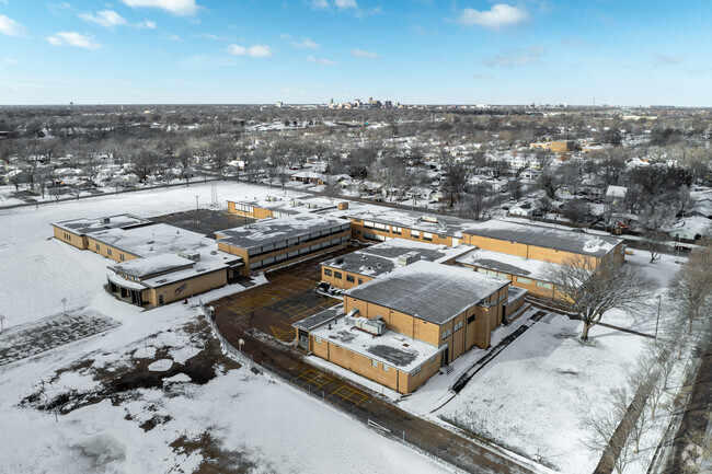 This is an aerial view of Mead Middle School.
