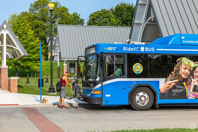 Non-drivers can get to work easily by taking the IndeBus at one of several nearby stops.