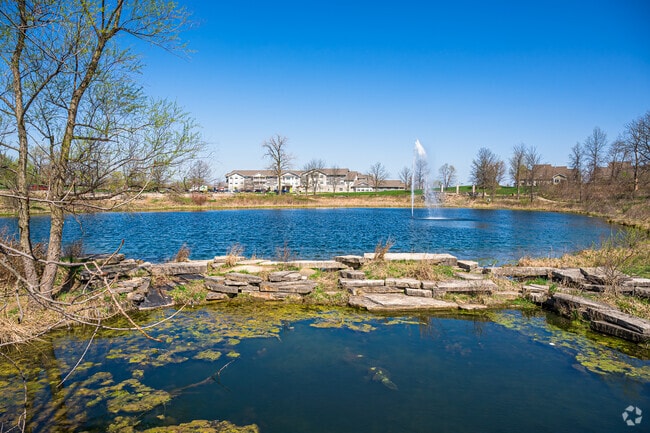 Fountain at Coffee Creek Watershed Preserve.