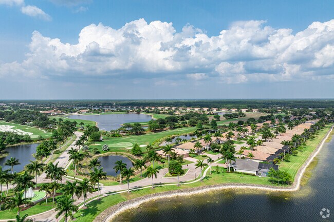 Heritage Bay is a large private community with residential areas, club houses, and golf course.