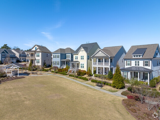 Planned neighborhoods with lots of common areas can be found throughout Wake Forest.
