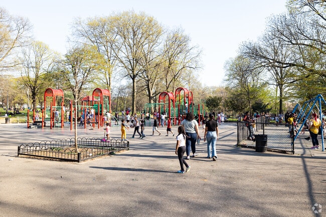 After School All the Local Kids Go to Claremont Park in Mount Hope, The Bronx.