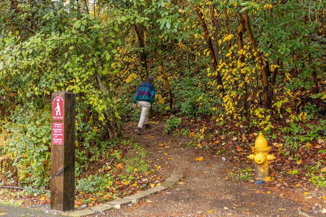 CrossTown Trail near Rainier Crest provides scenic paths for walking and biking.