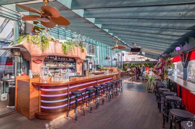 Balcony area at Dreamland Bar and Diner.