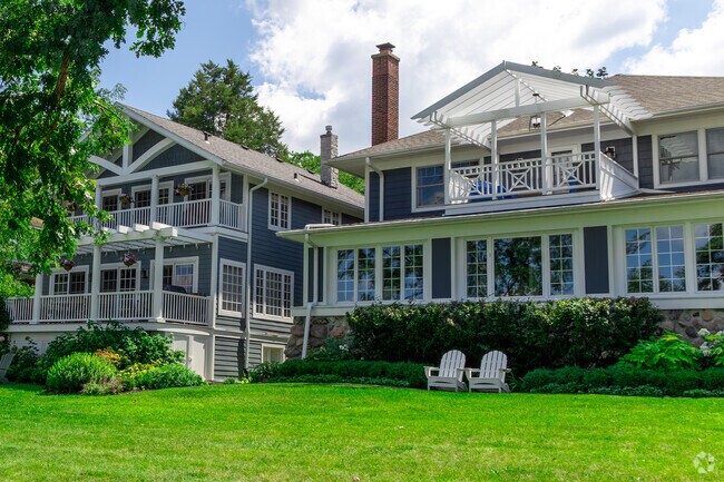 Larger lake houses in Fontana-on-Geneva Lake offer residents space to relax.