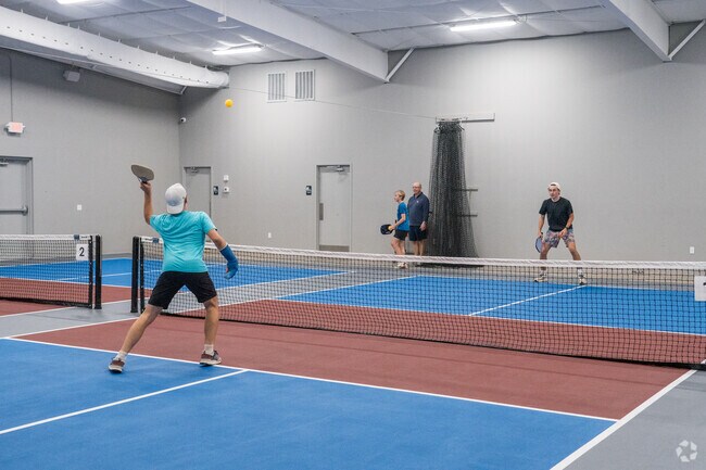 In Shreveport near Gloster-Kickapoo, the Pickle Pen restaurant offers BBQ and pickleball courts.