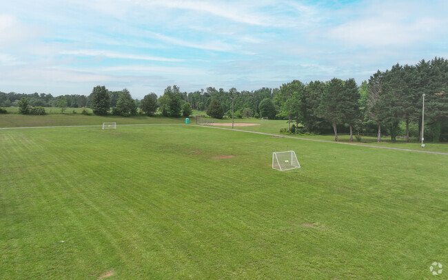There's a soccer field on the campus of Bethlehem Elementary School.