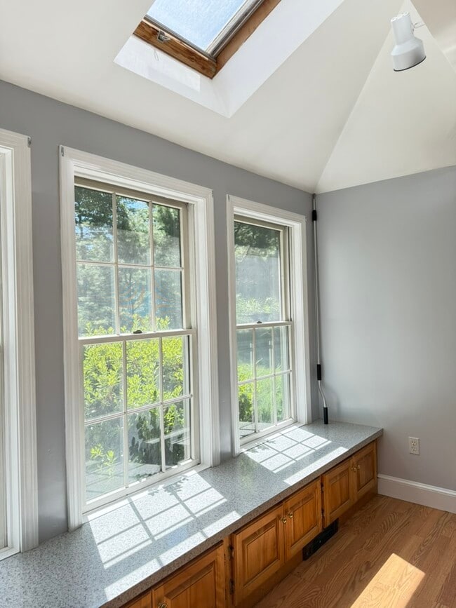 window seat and credenza - 10' wide. SE exposure.