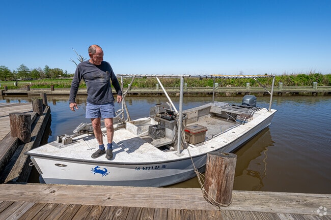 Many of Laplace's industries are centered on the local waters, including crabbing.