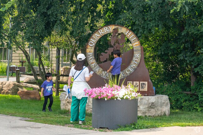 Families can enjoy nature, walking trails and animals at Quarry Hill Nature Center.