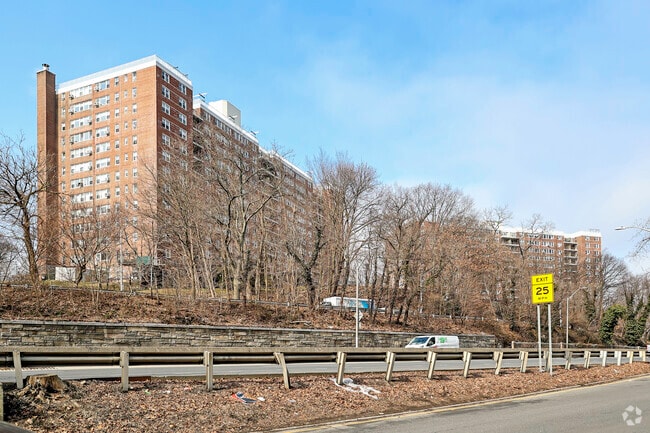 One of the many beautiful co-op buildings that reside in the Riverdale neighborhood.