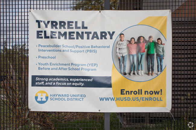 Tyrell Elementary School is a Peacebuilder School in Hayward.