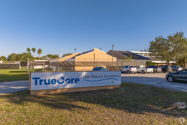 Les Peters Academy entrance welcomes juveniles who seek a place to learn.