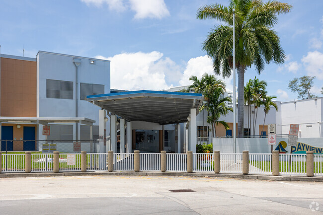 The entrance to Bayview Elementary School in Ft Lauderdale, FL.