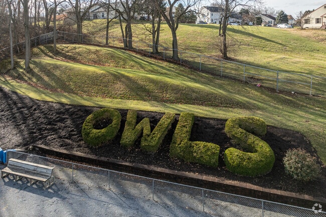 Owls Field in West Wyomissing is notable for its terraces and namesake sculpted hedges.