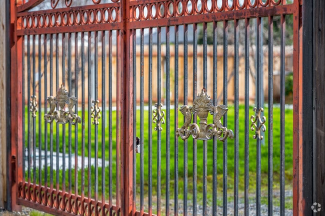 There are some beautiful decorative gates to homes in Ben Ali.