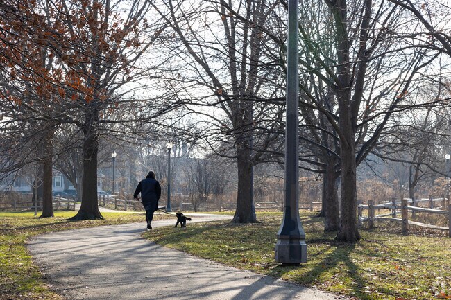 Scenic pathways in Ravenswood's Winemac park are an excellent way to spend the afternoon.