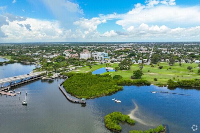 Aerial view of Snook Island Natural Area.